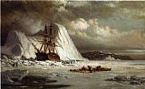 William Bradford Famous Paintings - Icebound Ship